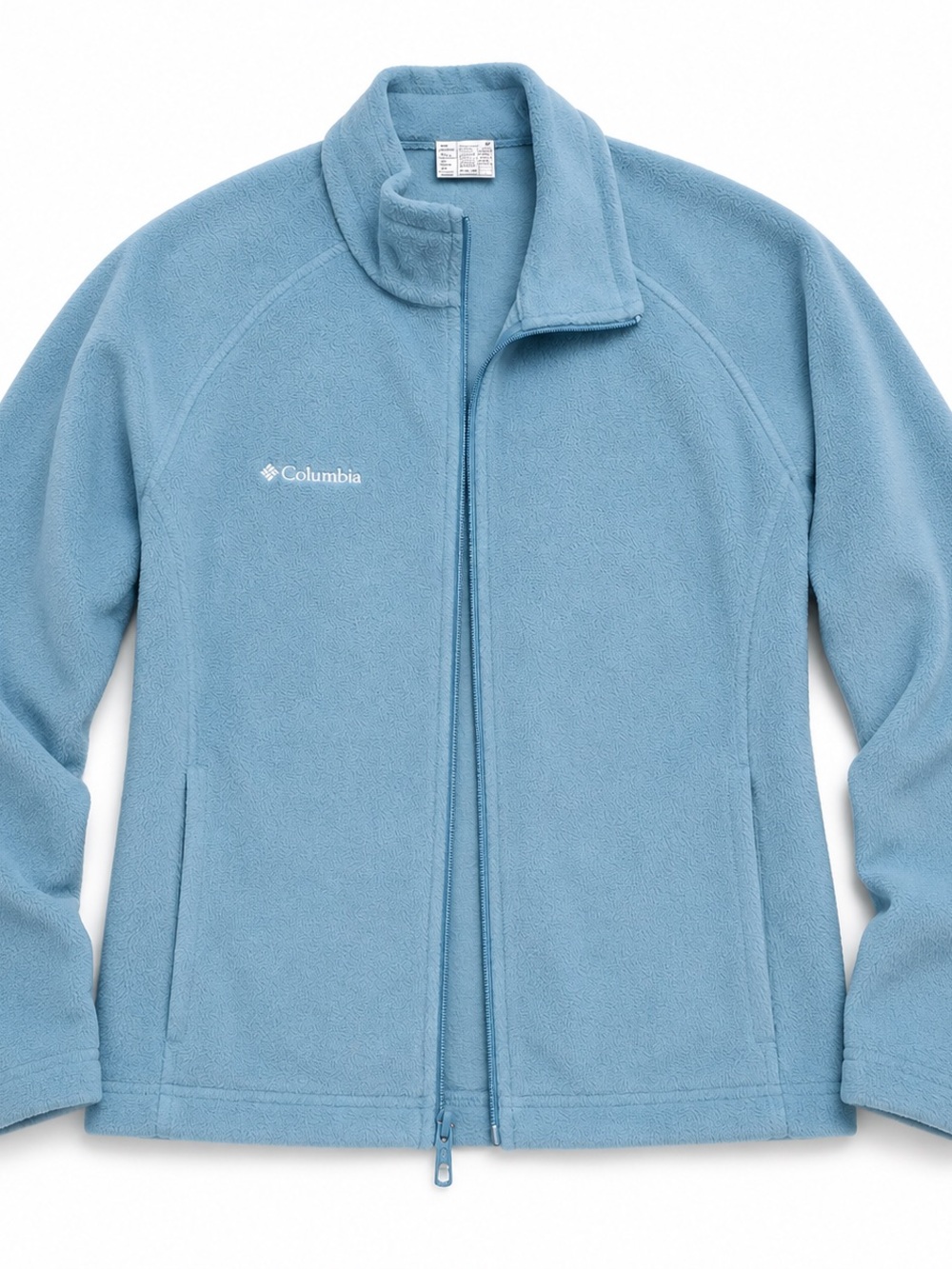 Columbia Women's Light Blue Fleece Jacket - 2X